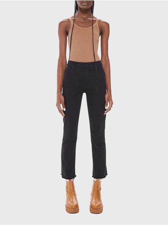 MOTHER Denim - Mother The Rascal Ankle Frayed - Black - size 25